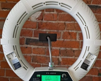 Кольцевая лампа 45 см с дисплеем