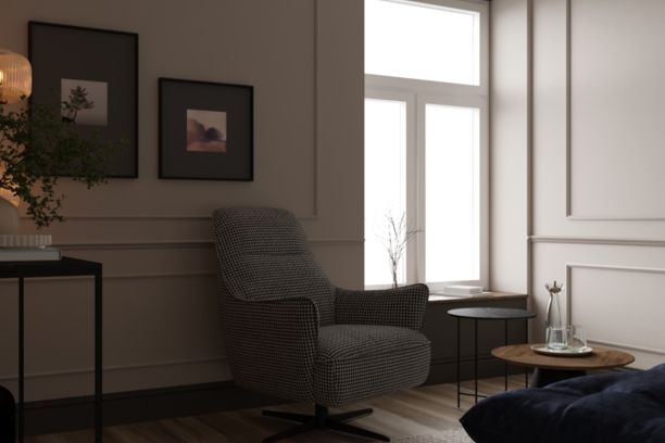 7й-VIP синяя софа